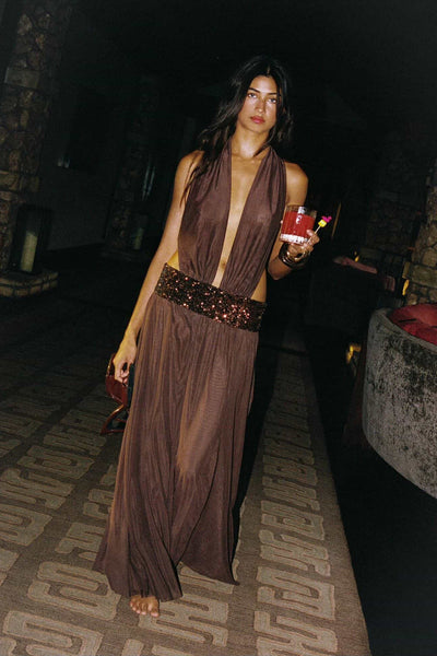 Saboa Studios Alessandra Maxi Brown