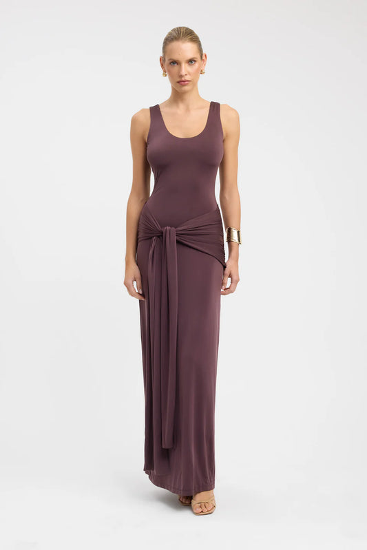 Kookai Shara Maxi Dress Brown