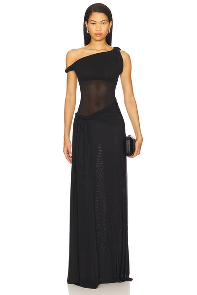 Misha Sisal Mesh Maxi Black
