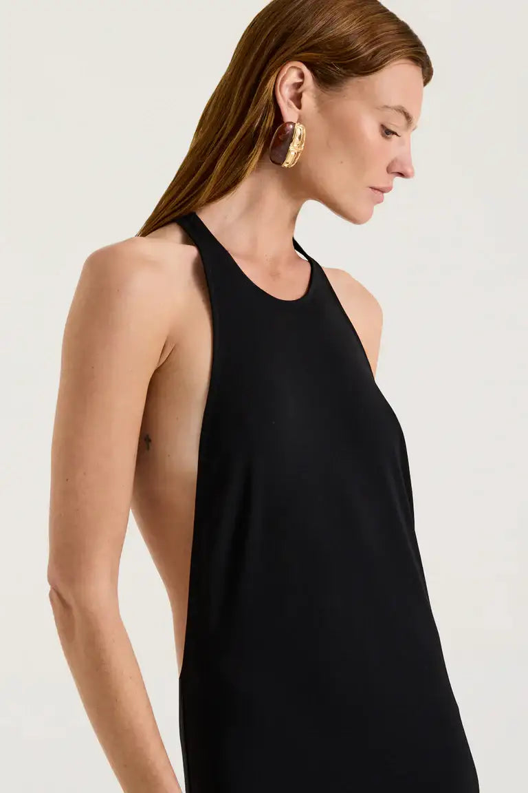 Henne Ophelia Tank Dress Black