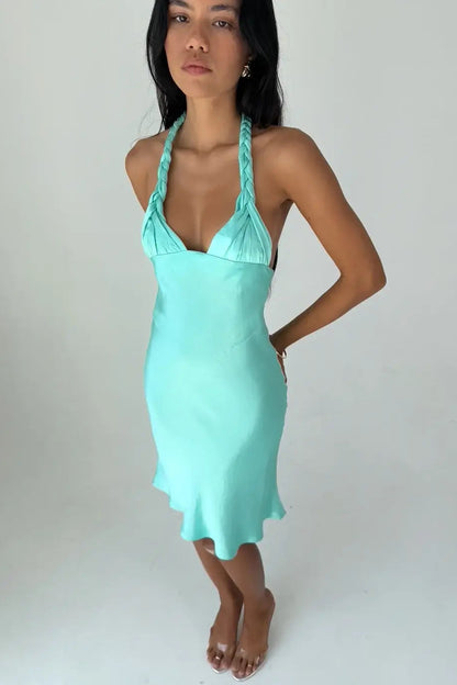 Side view of the Asa Fields Ophelia designer dress