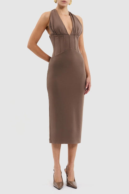 Rebecca Vallence Mischa Midi Brown (For Sale)