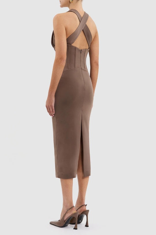 Rebecca Vallence Mischa Midi Brown (For Sale)