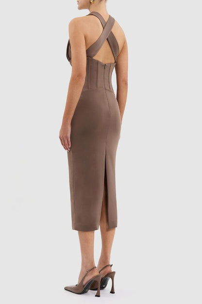 Rebecca Vallence Mischa Midi Brown (For Sale)
