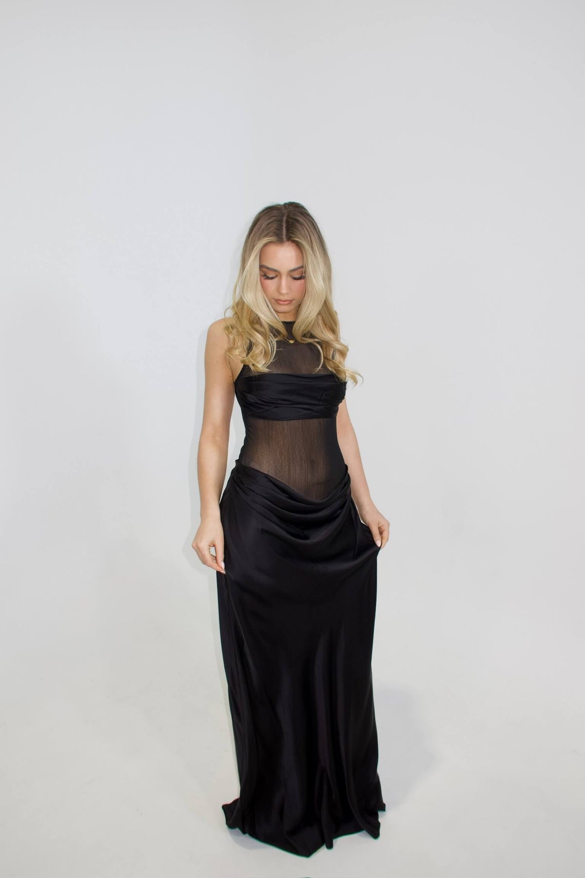 NBD Fiza Maxi Dress in black available for dress hire in Adelaide