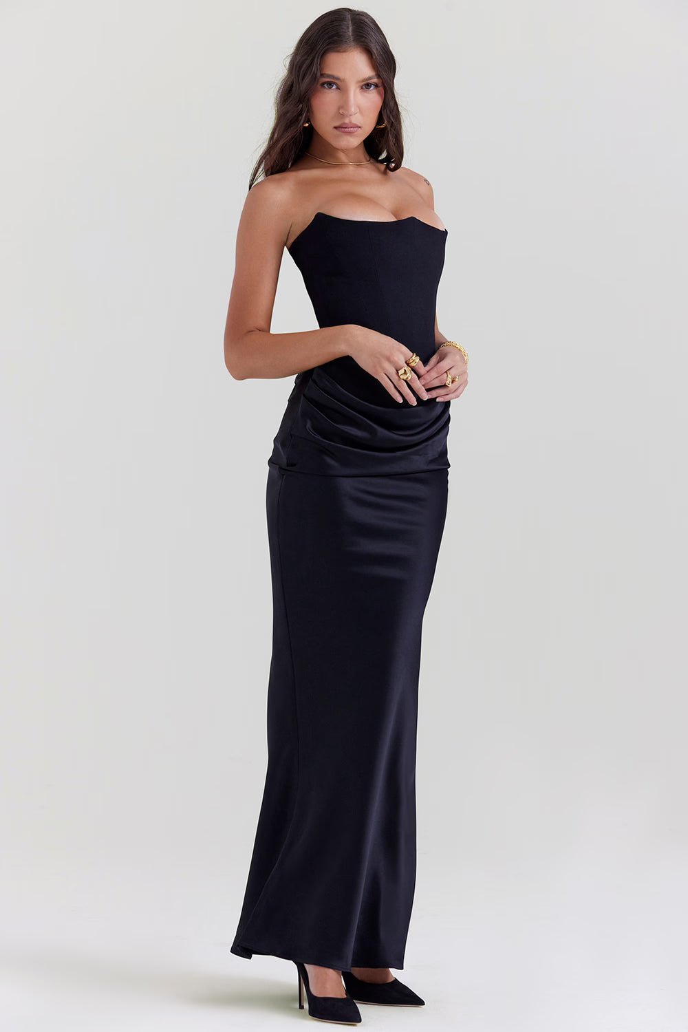 House of CB Persephone Corset Dress Black